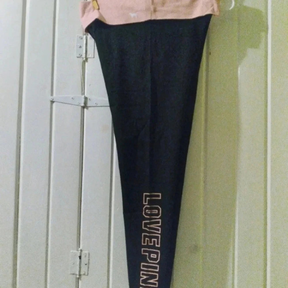 VS PINK foldover leggings-LARGE **NEW** - Picture 3 of 6